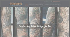 Desktop Screenshot of mojostattooing.com